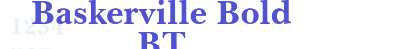 Baskerville Bold BT-font