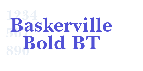 Baskerville Bold BT