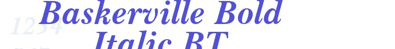 Baskerville Bold Italic BT-font