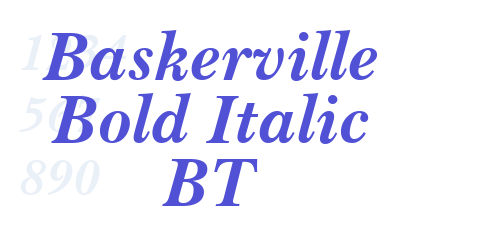 Baskerville Bold Italic BT