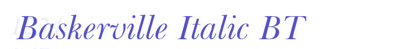 Baskerville Italic BT-font
