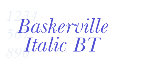 Baskerville Italic BT