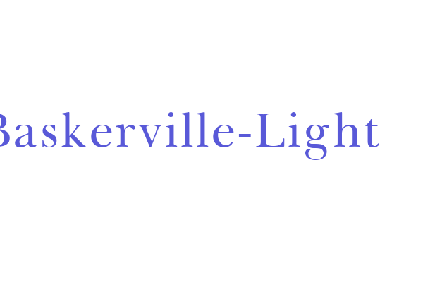 Baskerville-Light Font