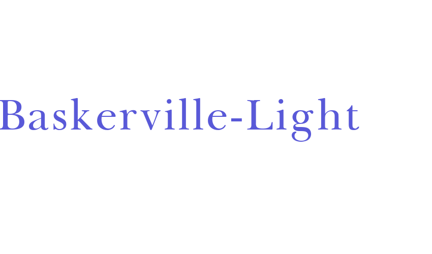 Baskerville-Light Font Download