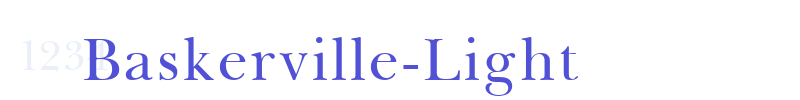 Baskerville-Light-font