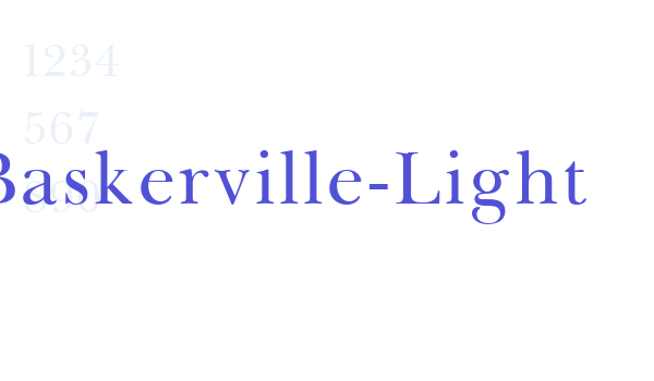 Baskerville-Light font download