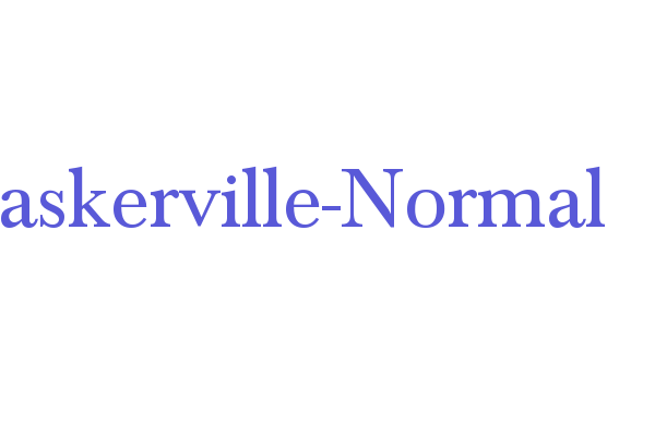 Baskerville-Normal Font