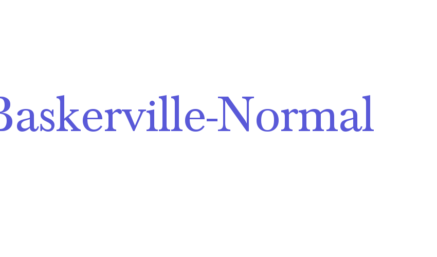 Baskerville-Normal Font Download