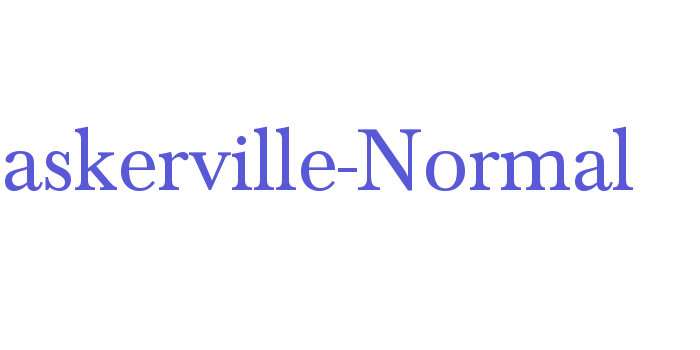 Baskerville-Normal Font Download