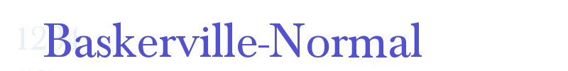 Baskerville-Normal-font