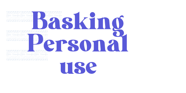 Basking Personal use font