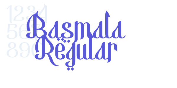 Basmala Regular font free