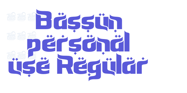 Bassun personal use Regular font free