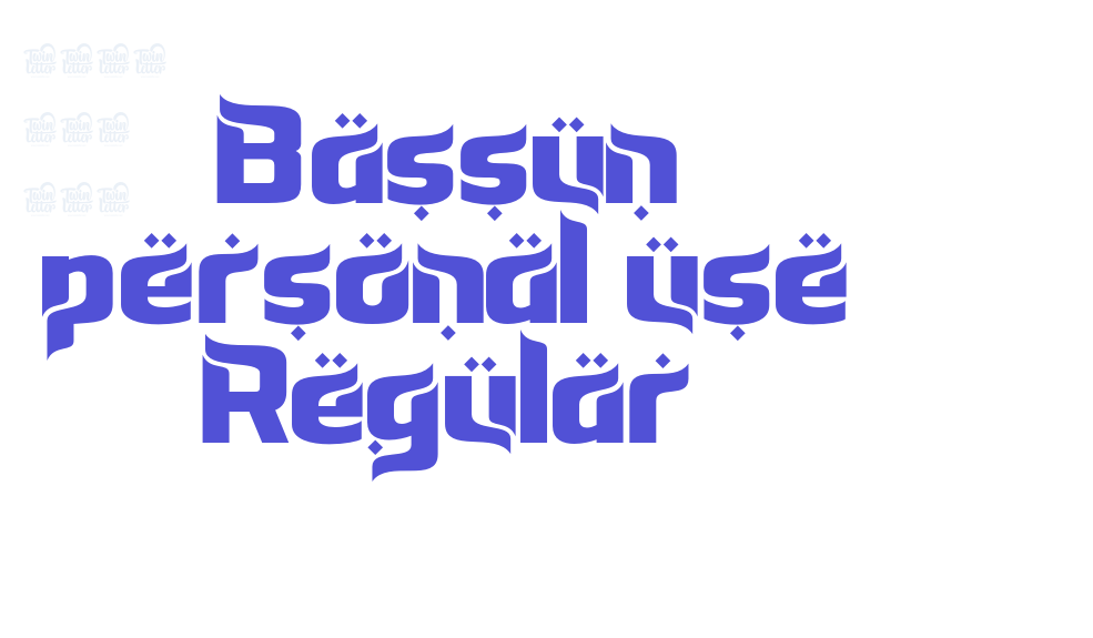 Bassun personal use Regular-font-download