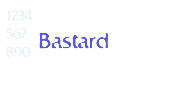 Bastard font free