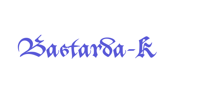 Bastarda-K Font Download