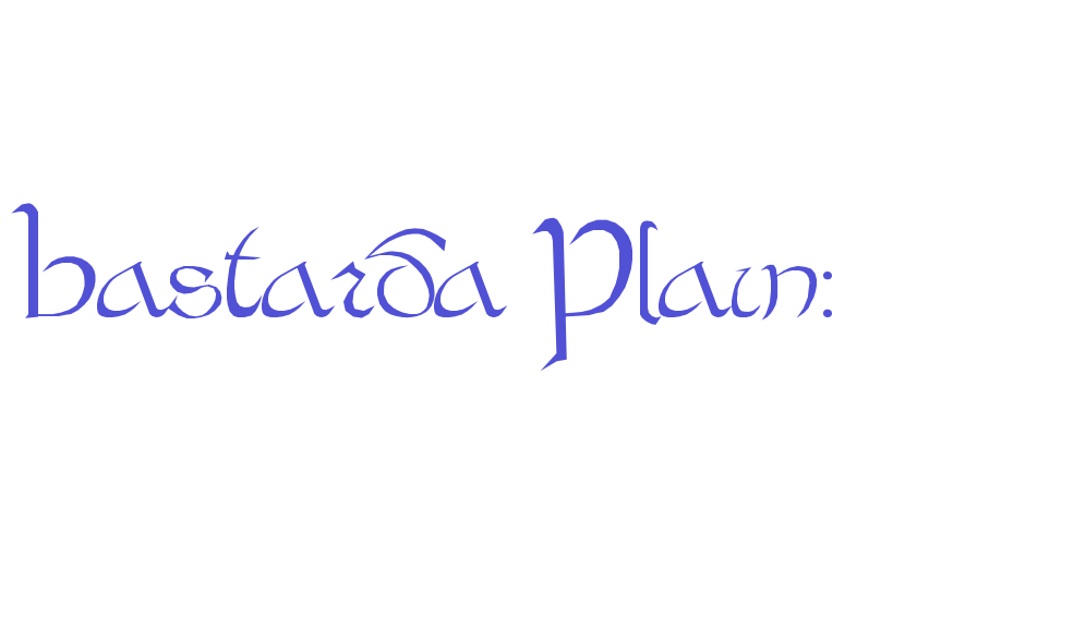 Bastarda Plain:-font-download