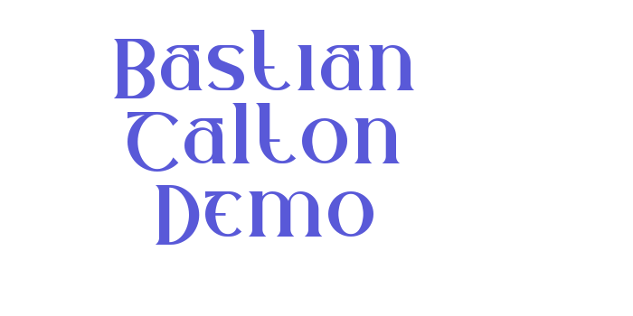 Bastian Calton Demo Font Download