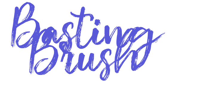 Basting Brush Font