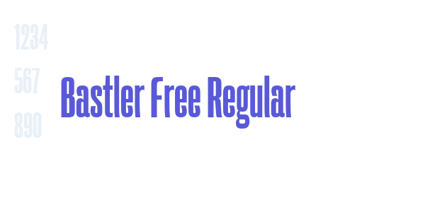 Bastler Free Regular font free