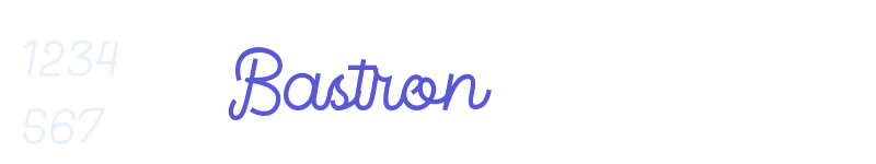 Bastron-related font