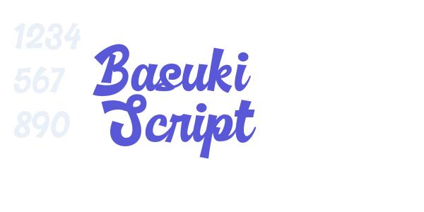 Basuki Script font free