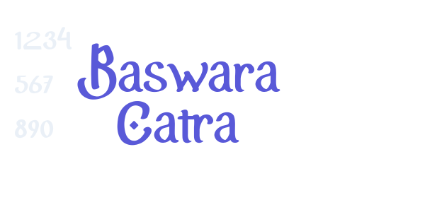 Baswara Catra font