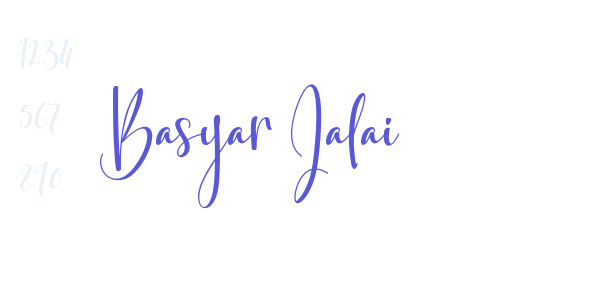 Basyar Jalai font free