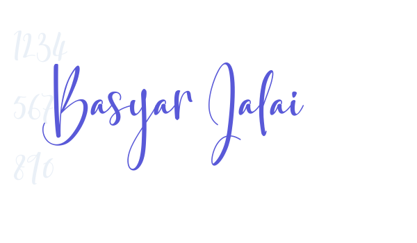 Basyar Jalai font free