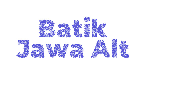 Batik Jawa Alt Font Download