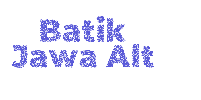 Batik Jawa Alt Font