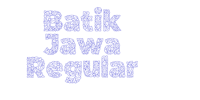 Batik Jawa Regular Font Download