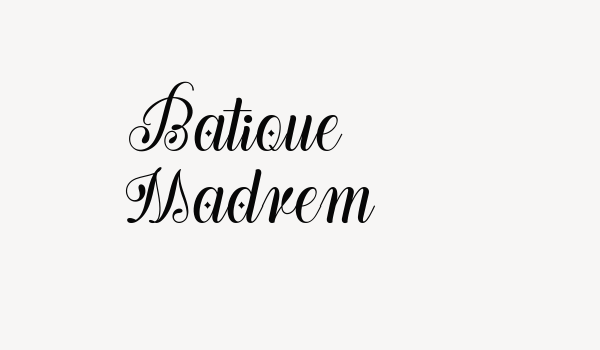 Batique Madrem Font