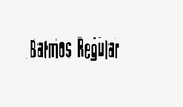 Batmos Regular Font