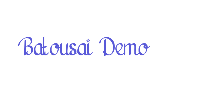 Batousai Demo Font Download