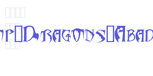 Bats&Dragons-Abaddon font free