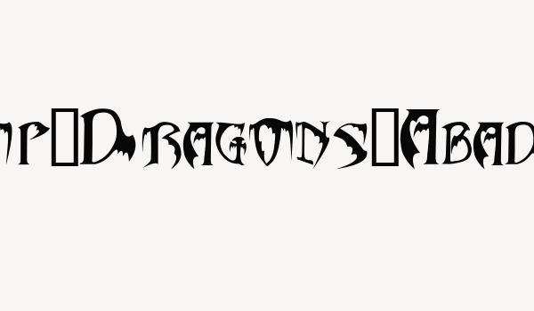 Bats&Dragons-Abaddon Font