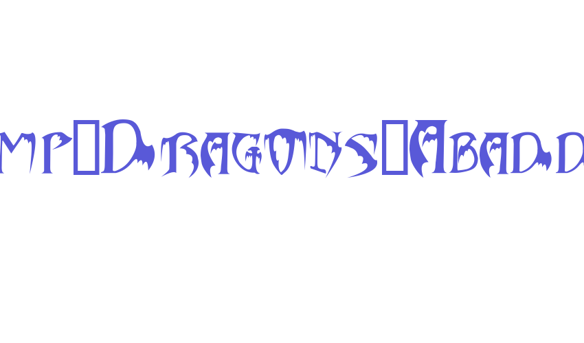 Bats&Dragons-Abaddon Font