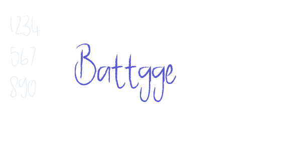 Battgge font free