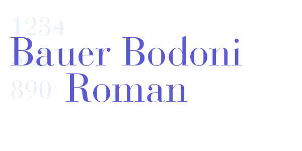 Bauer Bodoni Roman font free