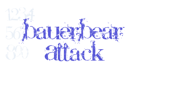 BauerBear Attack font