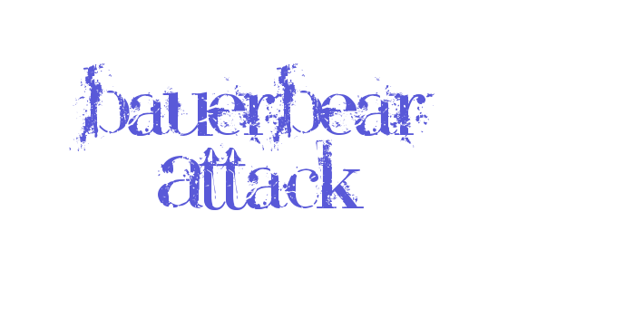 BauerBear Attack Font Download