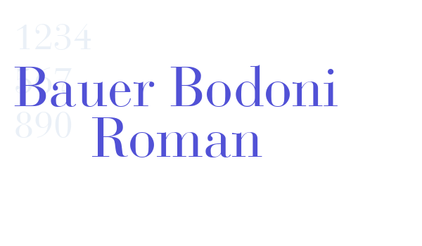 Bauer Bodoni Roman font download