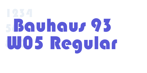 Bauhaus 93 W05 Regular font free