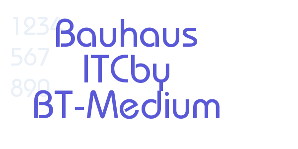 Bauhaus ITCby BT-Medium font