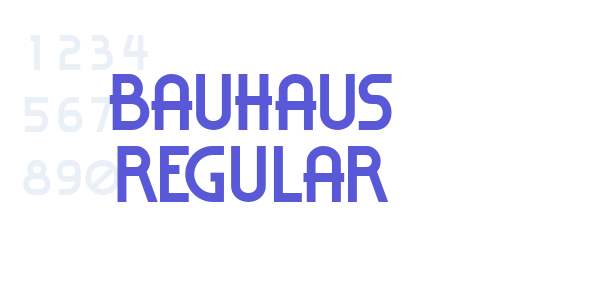 Bauhaus Regular font free