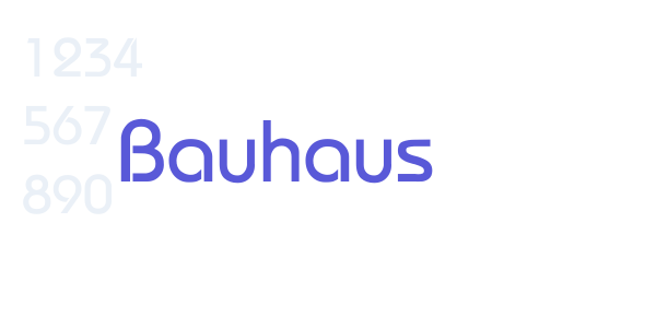 Bauhaus font free