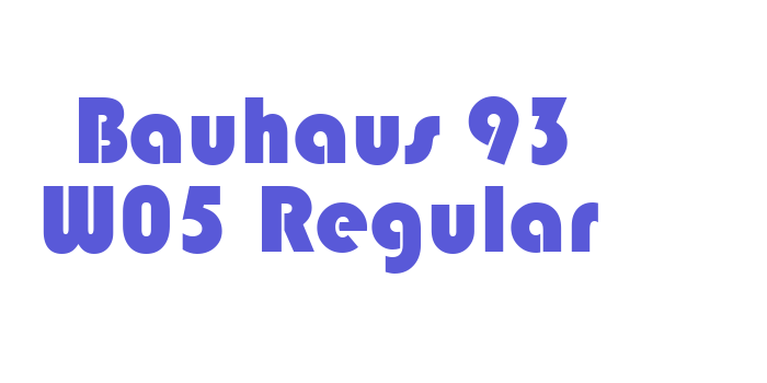 Bauhaus 93 W05 Regular Font Download