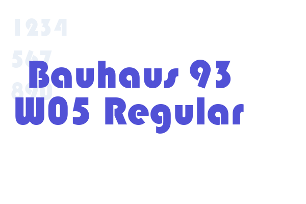 Bauhaus 93 W05 Regular