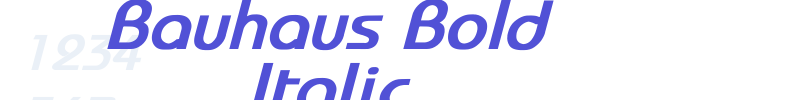 Bauhaus Bold Italic-font
